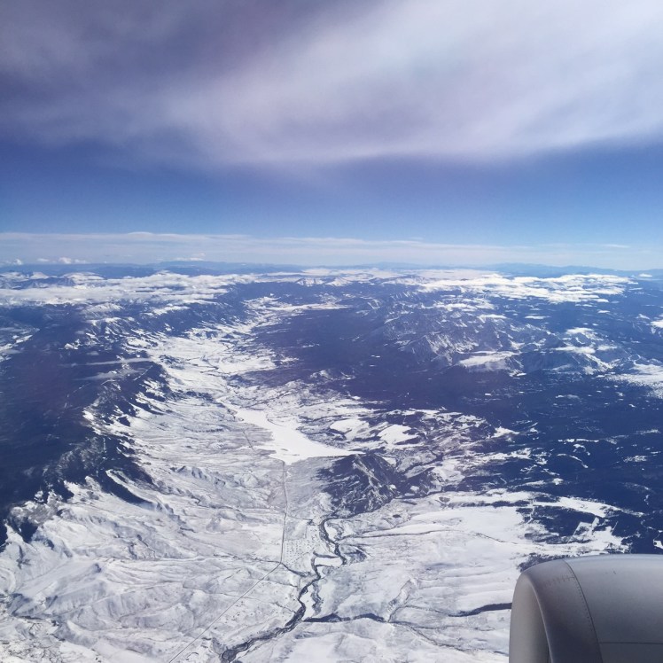 American Airlines overhead sky