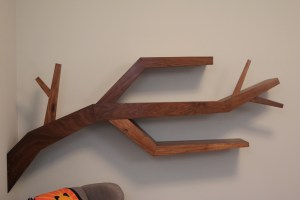 custom tree branch modern book shelf