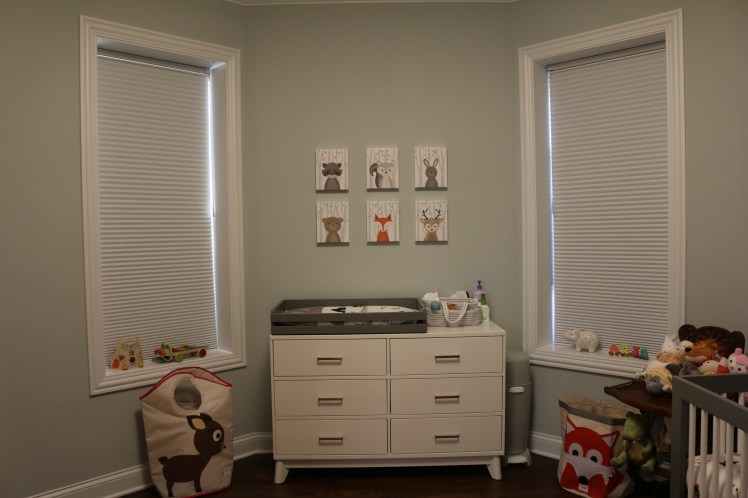 woodland animal prints gender neutral nursery